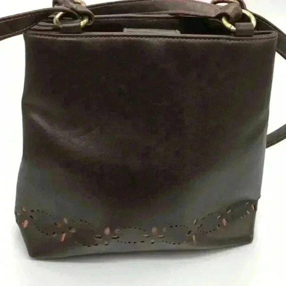 Simply Basic Handbags - LIKE new shoulder bag with decorative cut …